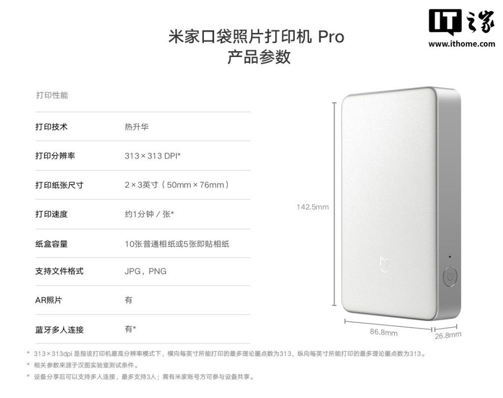 Xiaomi Mijia Pocket Photo Printer Pro