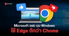 Microsoft เผย Edge ใช้งานได้ดีกว่า Chrome บน Windows ทั้งโหลดเว็บเร็วกว่า กินแรม ซีพียูน้อยกว่า และปลอดภัยกว่า