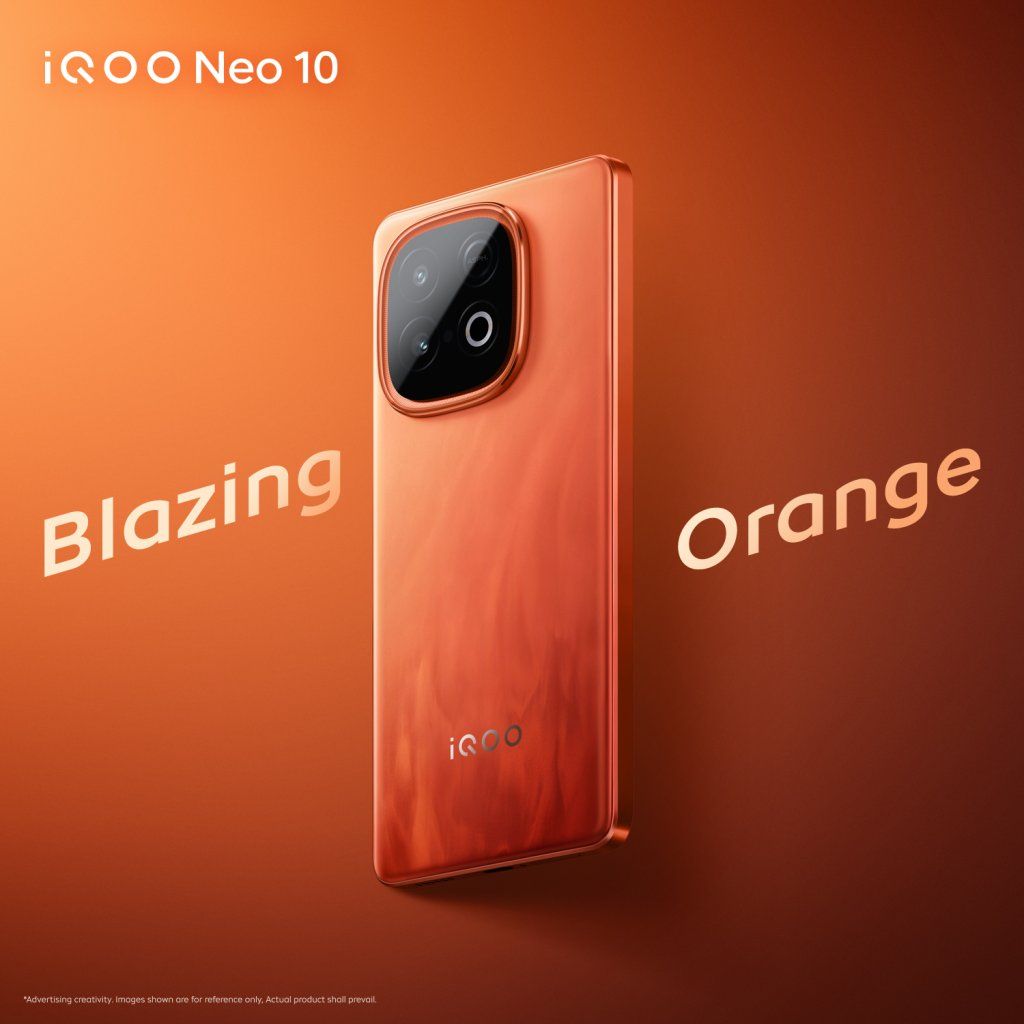 iQOO Neo 10 สีส้ม Blazing Orange