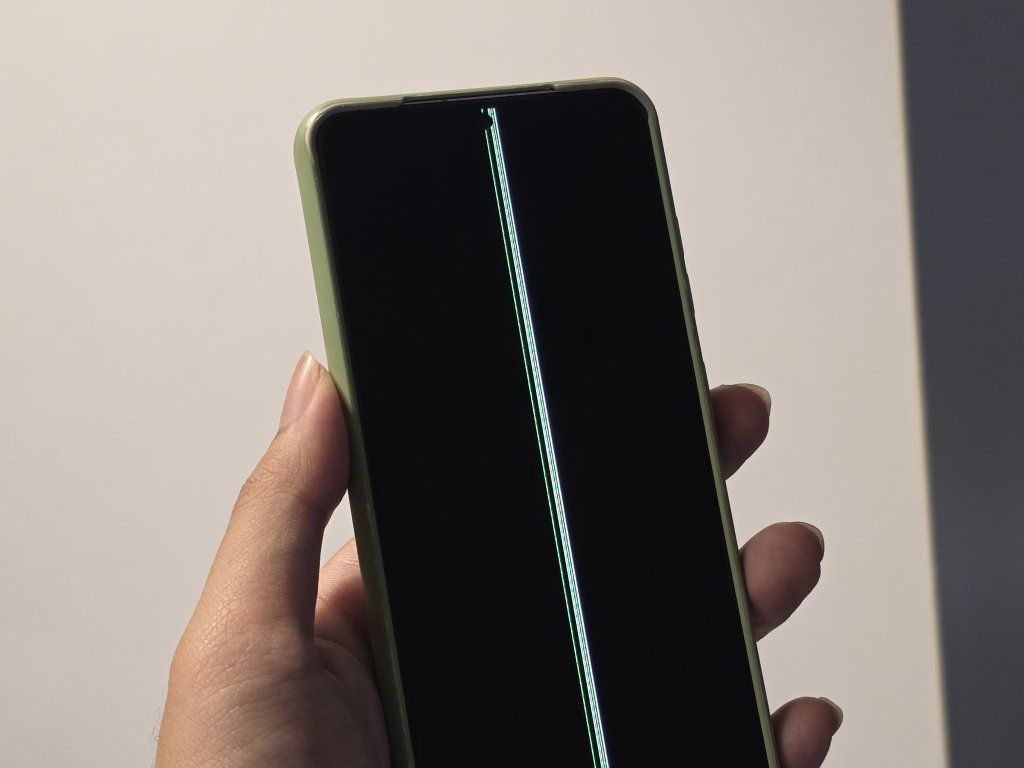 Samsung จอเป็นเส้น