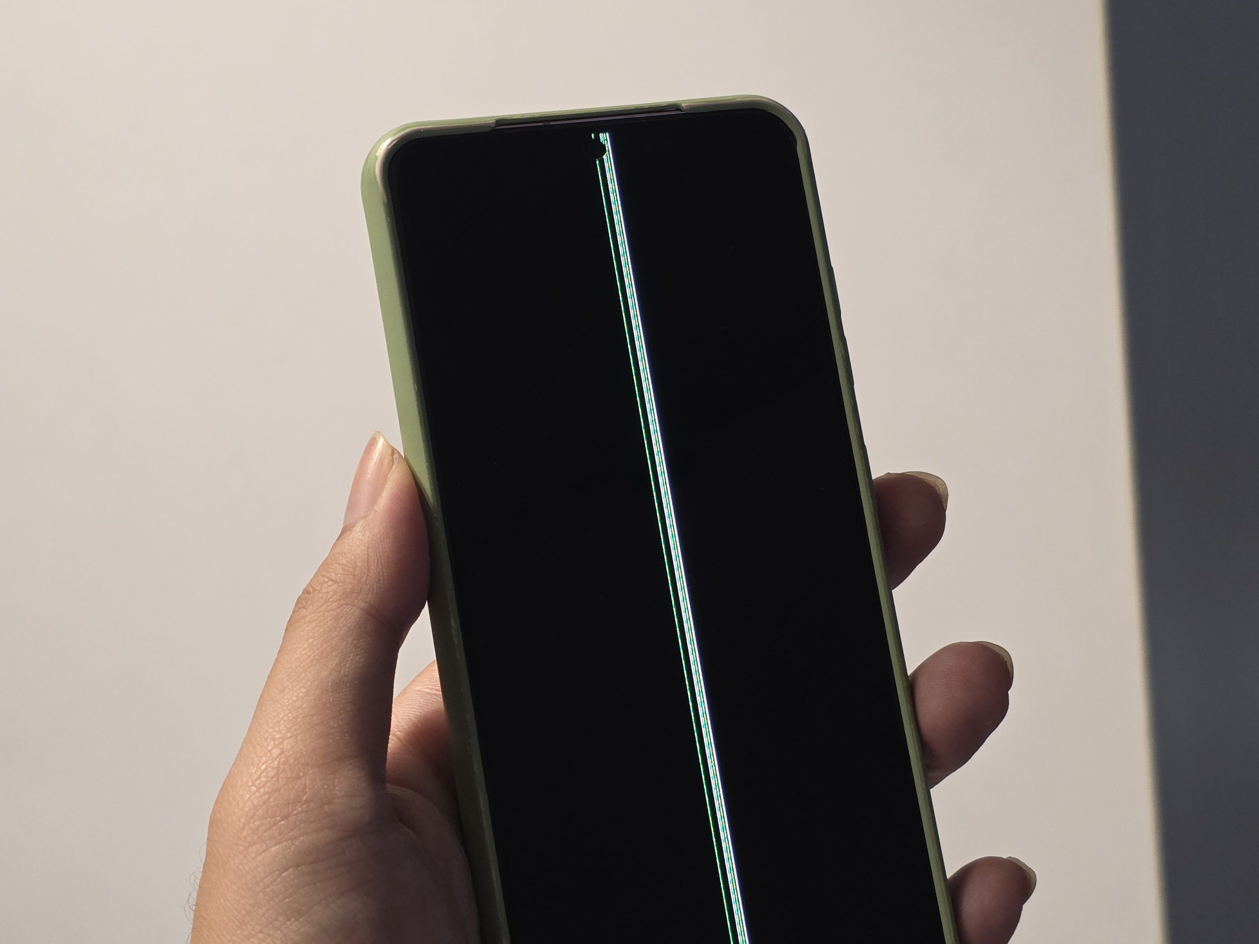 Samsung จอเป็นเส้น