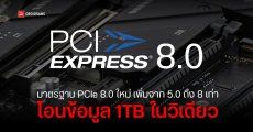 PCI-SIG เปิดตัวมาตรฐาน PCI Express 8.0 ถ่ายโอนข้อมูลความเร็วสูงสุด 1 TB/s เร็วกว่า PCI Express 5.0 8 เท่า
