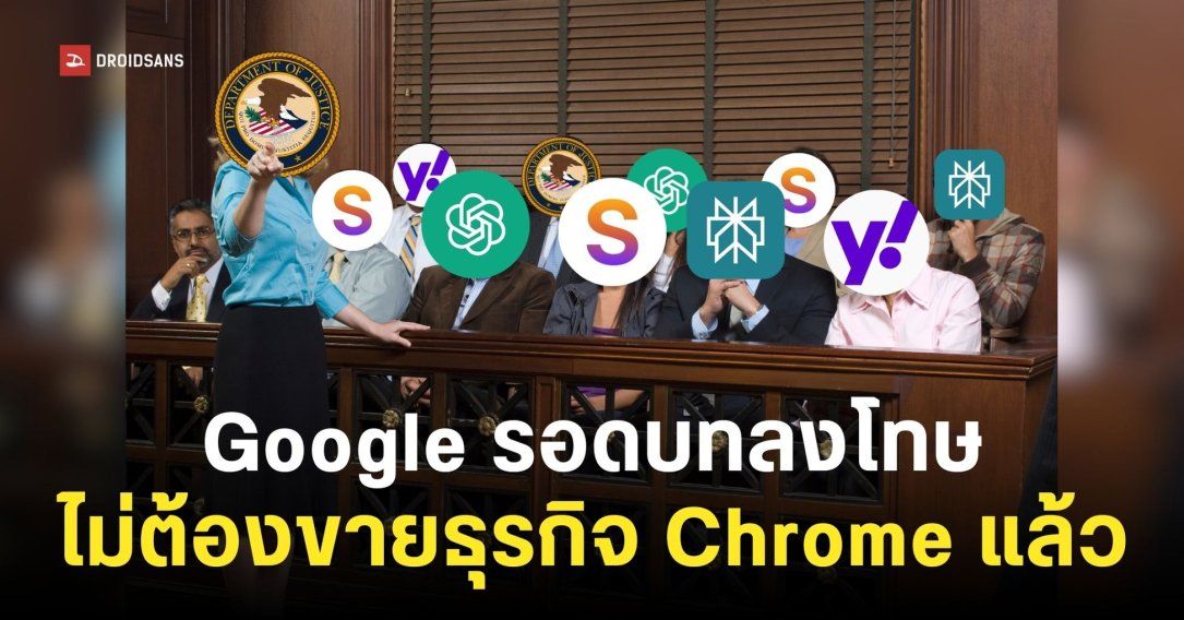 ศาลตัดสินให้ Google ไม่ต้องขายธุรกิจ Chrome แต่ห้ามทำสัญญาผูกขาด และต้องแชร์ข้อมูลให้คู่ค้า