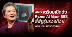 AMD เตรียมเปิดตัว Ryzen AI Max+ 388 ซีพียูรุ่นรองท็อป 8C/16T พร้อมออนบอร์ดตัวเทพ Radeon 8060S