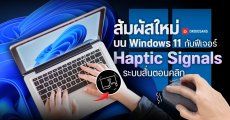 Windows 11 เพิ่มฟีเจอร์ใหม่ Haptic Signals ระบบสั่นตอนคลิก ให้ความรู้สึกน้ำหนักแรงกด รองรับทั้งเมาส์และทัชแพด