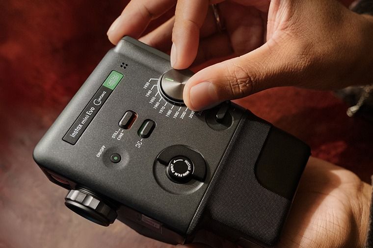 Fujifilm instax mini Evo Cinema หน้าปัดฟิลเตอร์