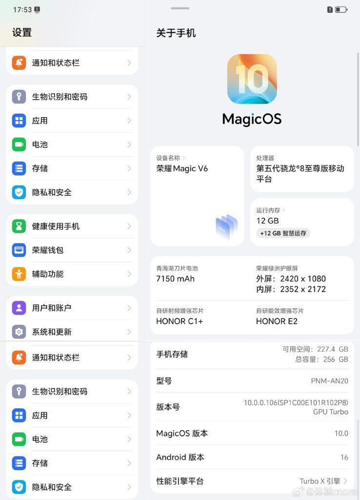 Honor Magic V6