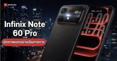 Infinix Note 60 Pro เผยฝาหลังคล้าย iPhone 17 Pro Max แต่มีจอแบบ Nothing Phone (3)