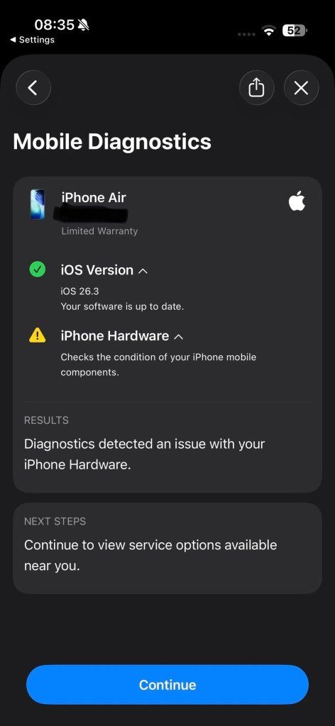 iPhone Air โมเด็ม 5G พัง 1