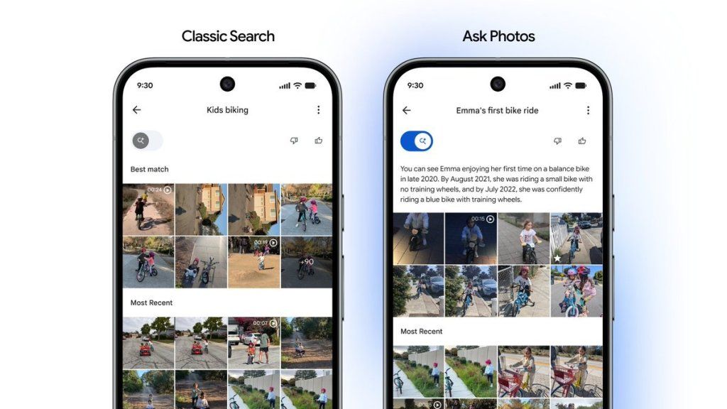 Google Photos สลับหน้า UI