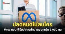 Meta คอนเฟิร์มเตรียมปลดพนักงาน 8,000 คน และไม่เปิดรับตำแหน่งอื่น ๆ เพราะ AI ทำงานแทนคนได้แล้ว
