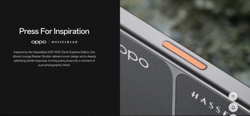 OPPO Find X9 Ultra Camera Shutter