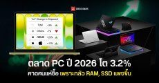 Counterpoint Research เผยตลาดพีซี Q1 2026 โต 3.2% คาดคนรีบซื้อเพราะกลัว RAM, SSD แพง สวนทางเศรษฐกิจโลกขาลง