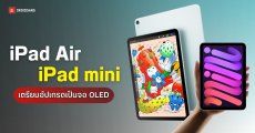 Apple เตรียมอัปเกรดจอ OLED ให้ iPad Air และ iPad mini คาดเปิดตัวภายในปี 2027