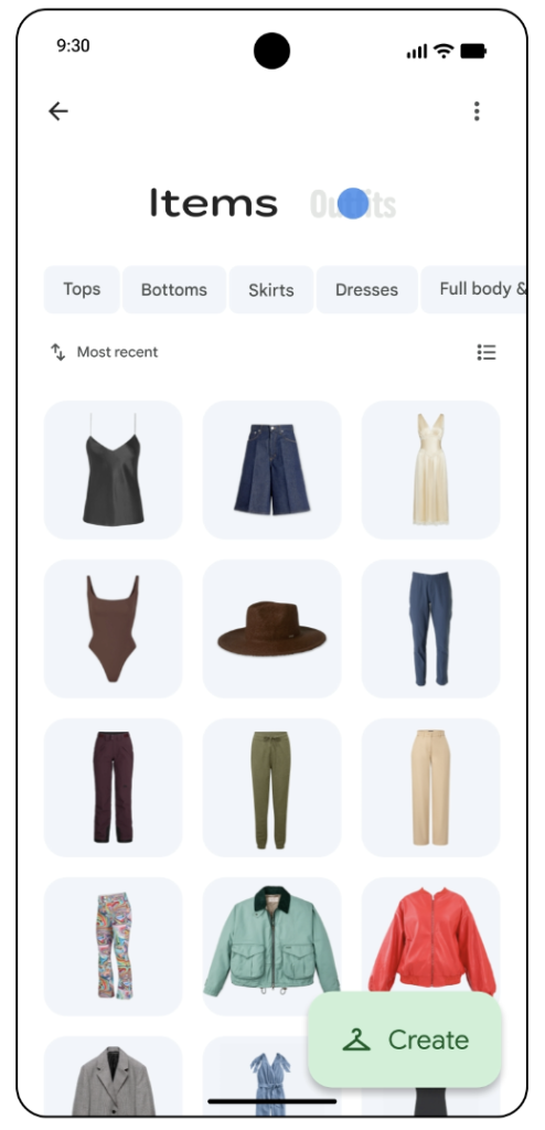 Google Photos Wardrobe
