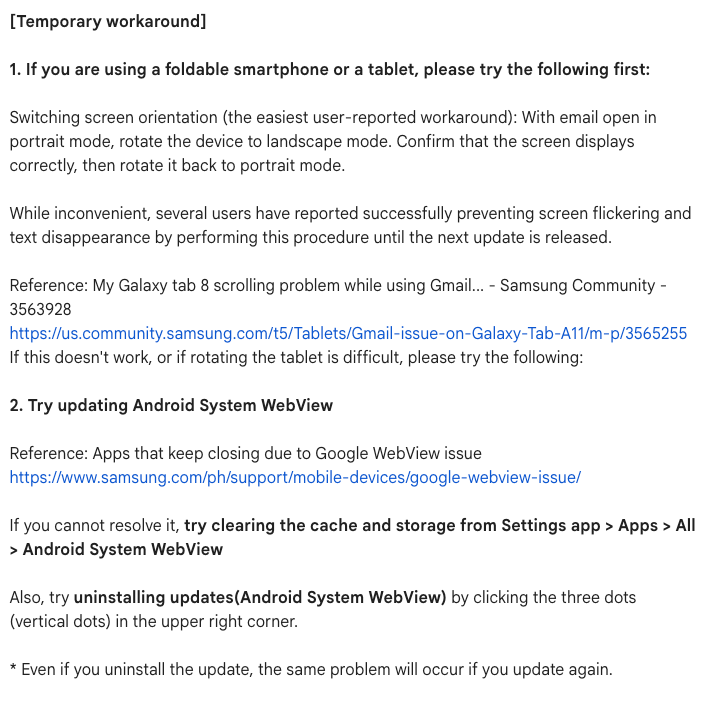 Gmail Bug 1