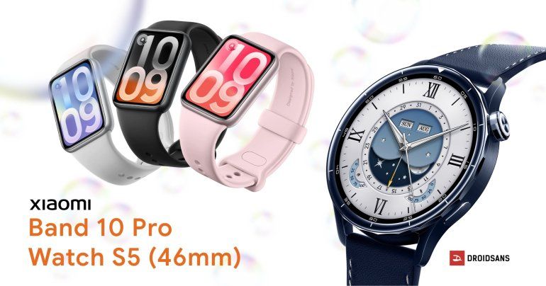 สรุปราคา Xiaomi Smart Band 10 Pro, Watch S5 สมาร์ตวอชแบตอึด 21 วัน สำหรับสายสุขภาพ เริ่มต้น 2,490 บาท