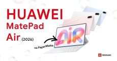 สเปค HUAWEI MatePad Air 2026 แท็บเล็ตจอ 12 นิ้ว PaperMatte แบตอึด น้ำหนักเบา บางเฉียบ 5.3 มม.