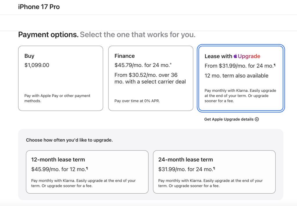 iPhone 17 Pro Upgrade