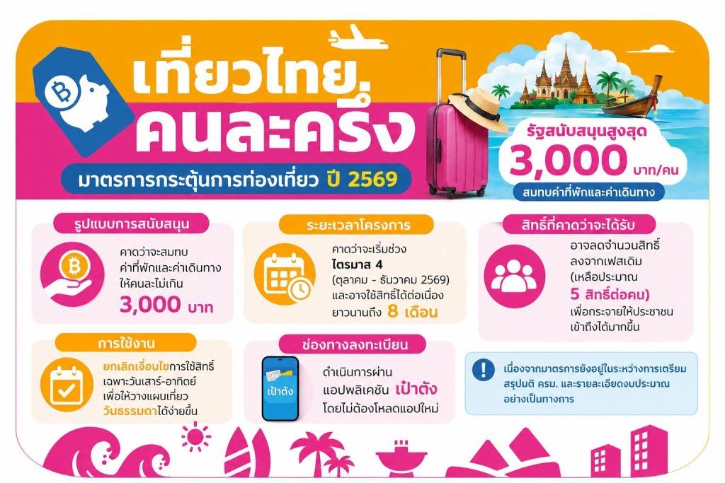 เที่ยวไทยคนละครึ่ง 2569