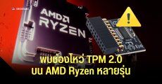 พบช่องโหว่ TPM 2.0 บนซีพียู AMD Ryzen หลายรุ่น ตั้งแต่ Ryzen 3000ถึง Ryzen 9000 ความรุนแรง 8.5/10 คะแนน